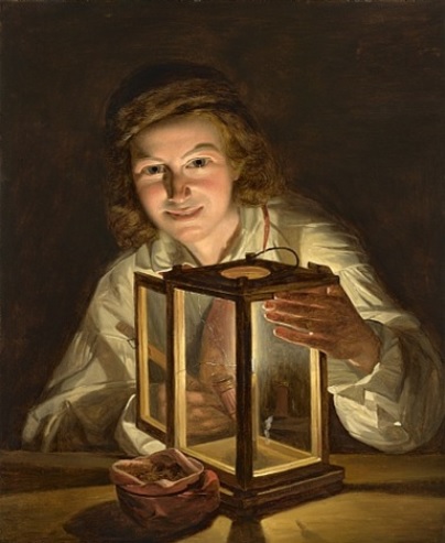 Stable Boy with Lantern 1825 by Ferdinand Georg Waldmuller (1793-1865)  Daxer and Marschall Kunsthandel Fine Art Inventory